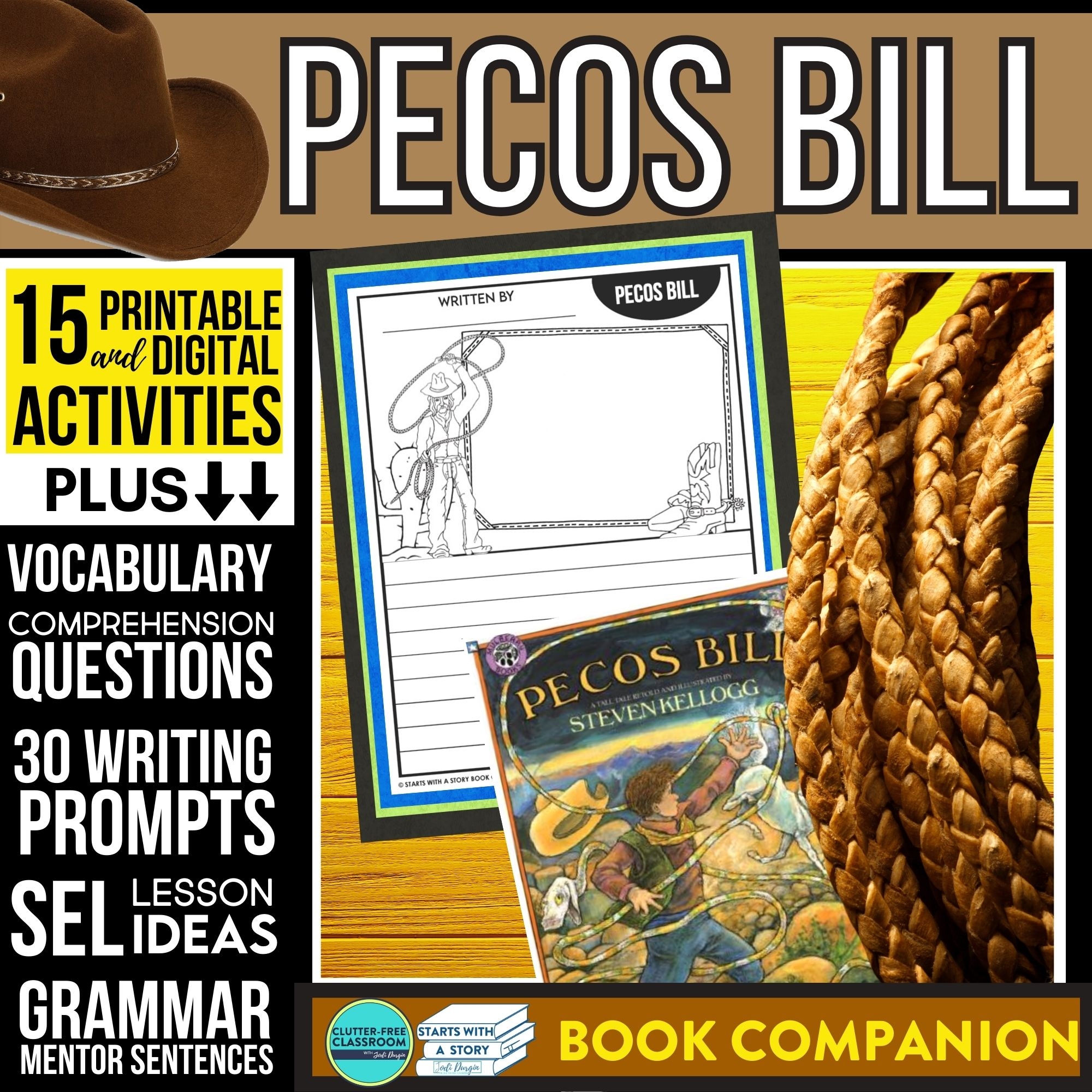 Pecos Bill Activities And Lesson Plans For 2023 Clutter Free 