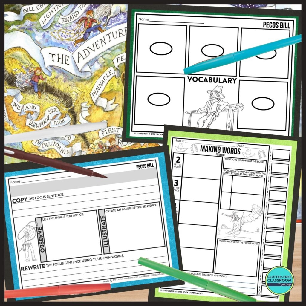 Pecos Bill Activities And Lesson Plans For 2024 Teaching With Jodi