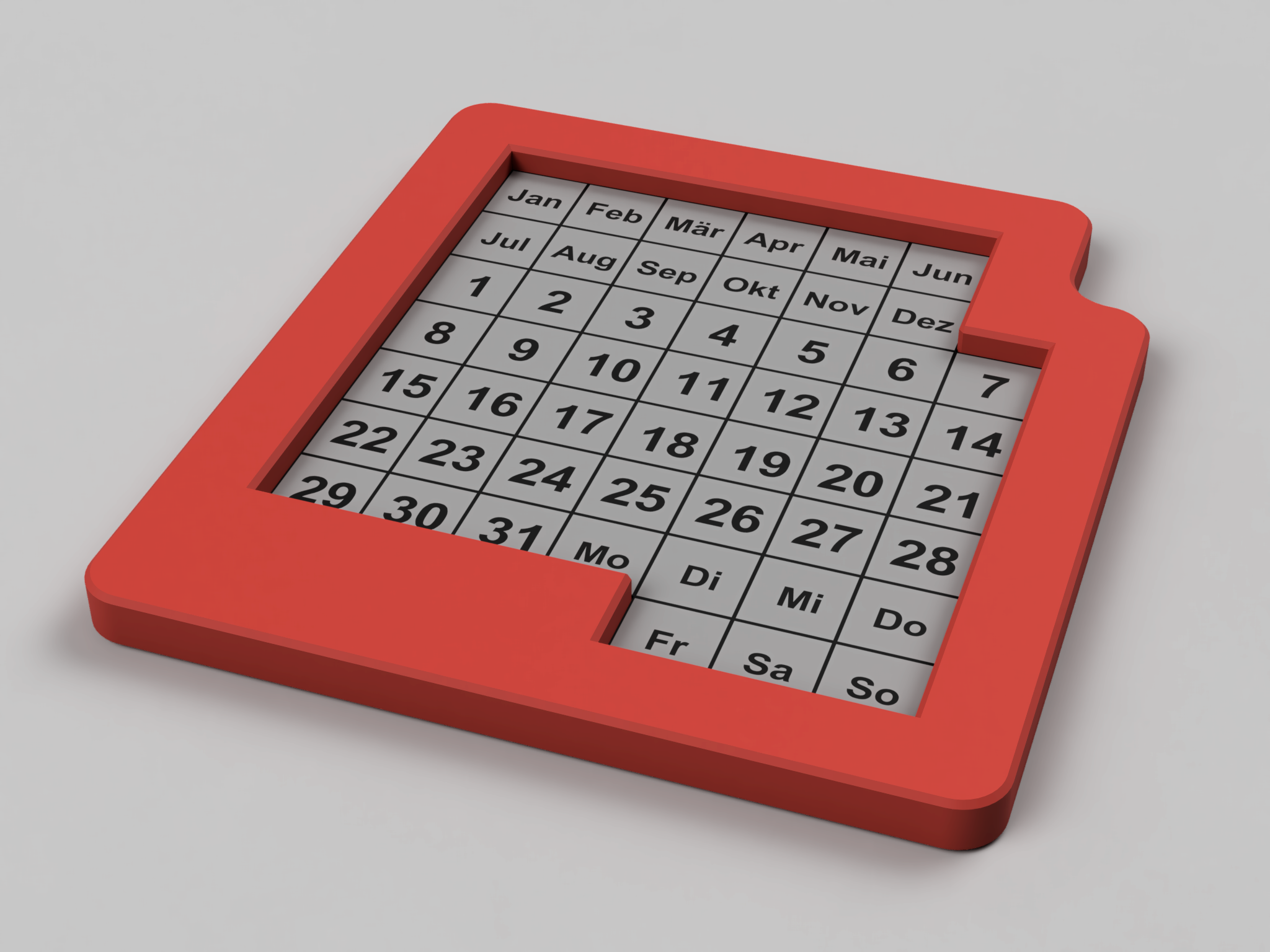 Pentomino Calendar Von Whity Kostenloses STL Modell Herunterladen 