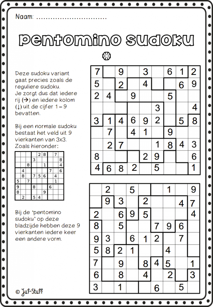 Pentomino Sudoku Crazy For Suduko Classroom Games Flipped 