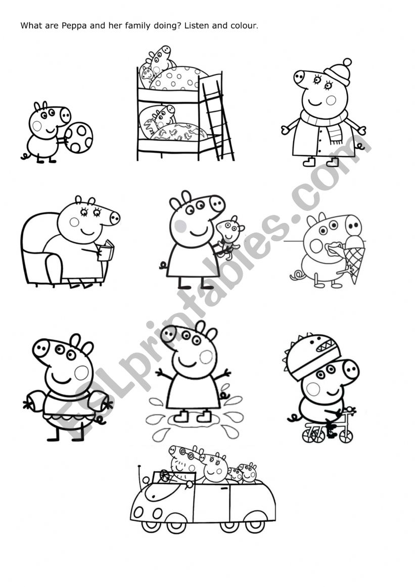 Peppa Pig Printable Activities