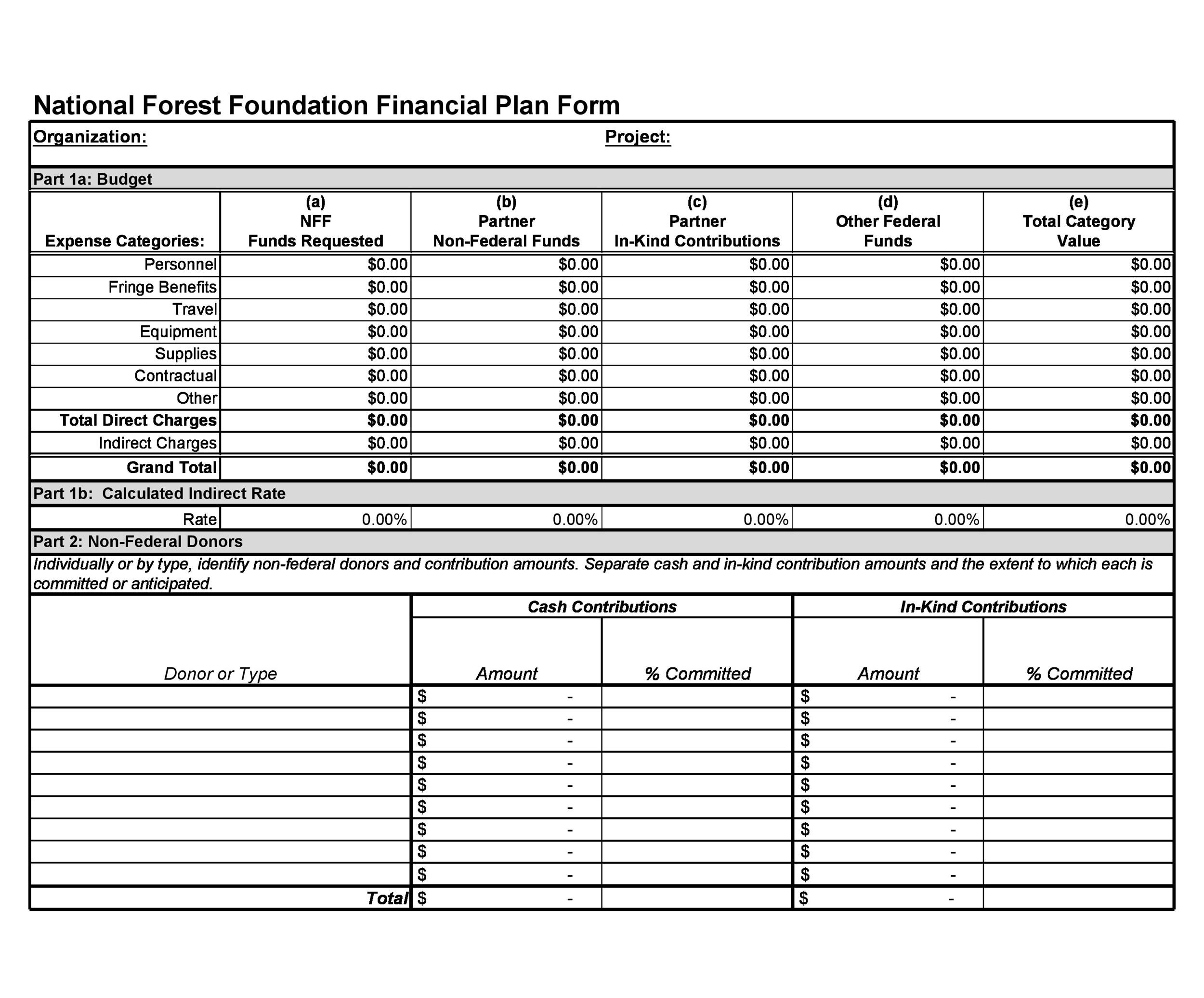 personal financial plan template