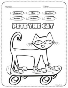 pete the cat checks out the library activities printable