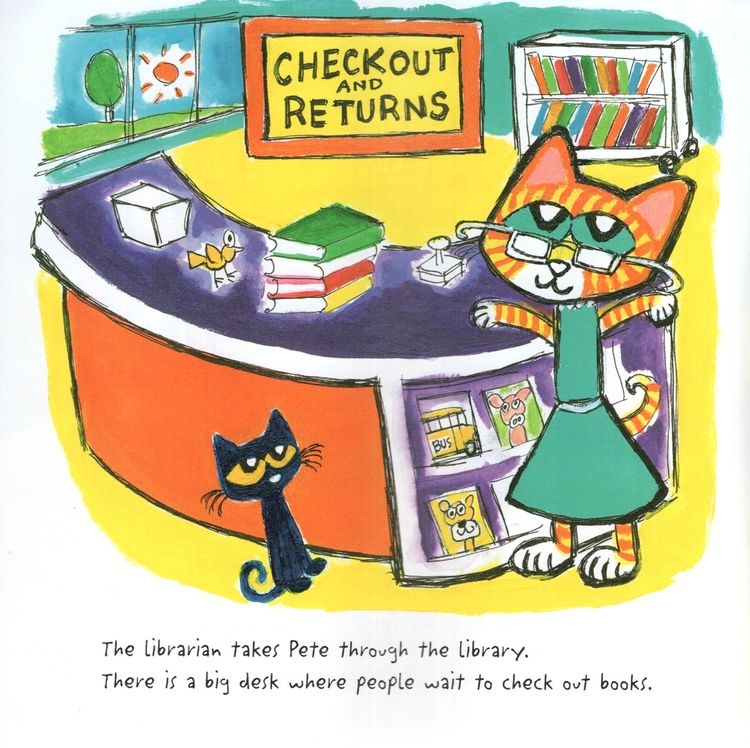 Pete The Cat Checks Out The Library Pete The Cat