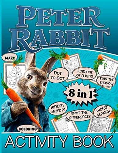 Peter Rabbit Activity Book Great Adult Kid Maze Word Search Dot To 