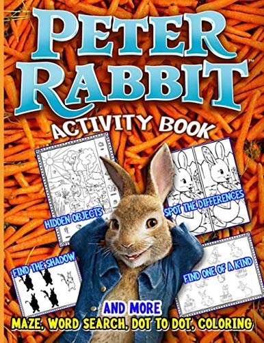 Peter Rabbit Activity Book Stress Relief Maze Word Search Dot To Dot 