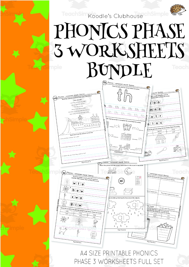 phase 4 phonics printable activities