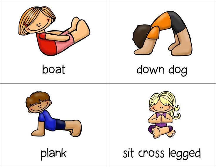 Physical Activity Cards Exercise Cards Yoga For Kids Physical 