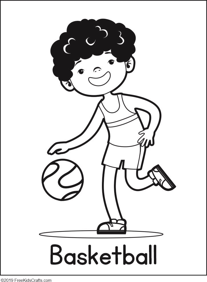 Physical Activity Coloring Pages