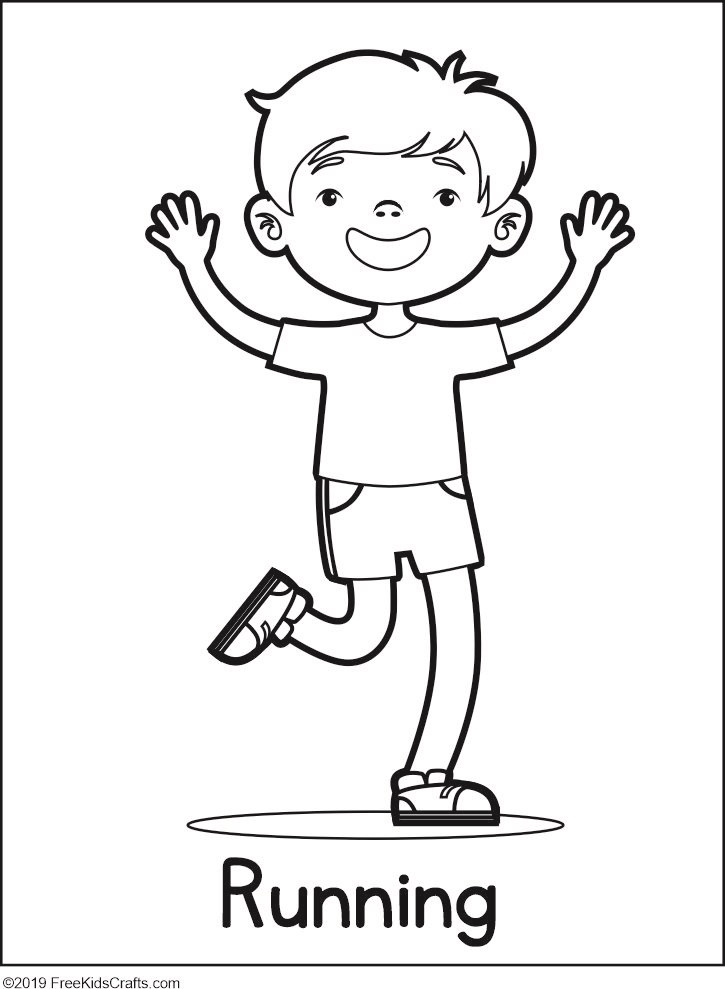 physical activity coloring pages printable