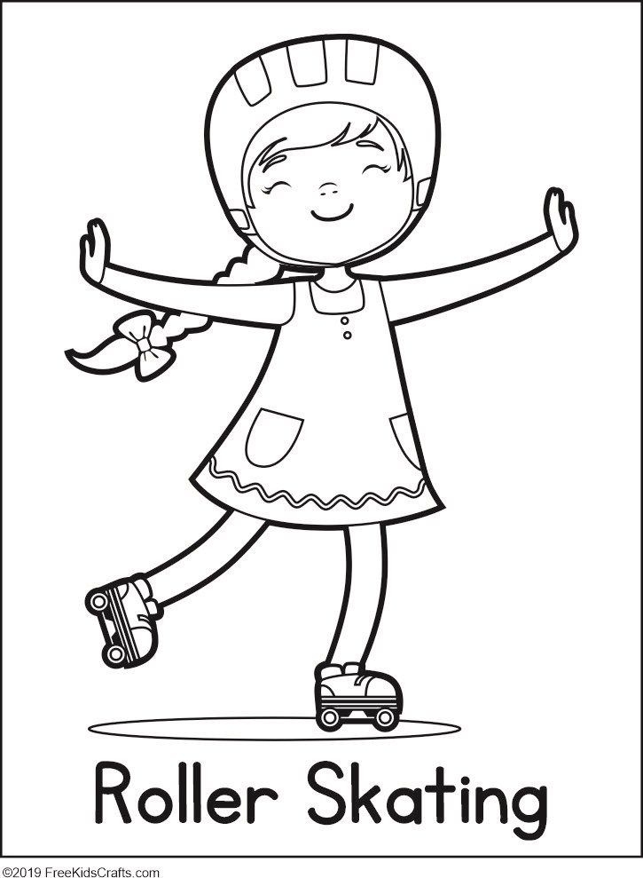 Physical Activity Coloring Pages Physical Activities For Kids