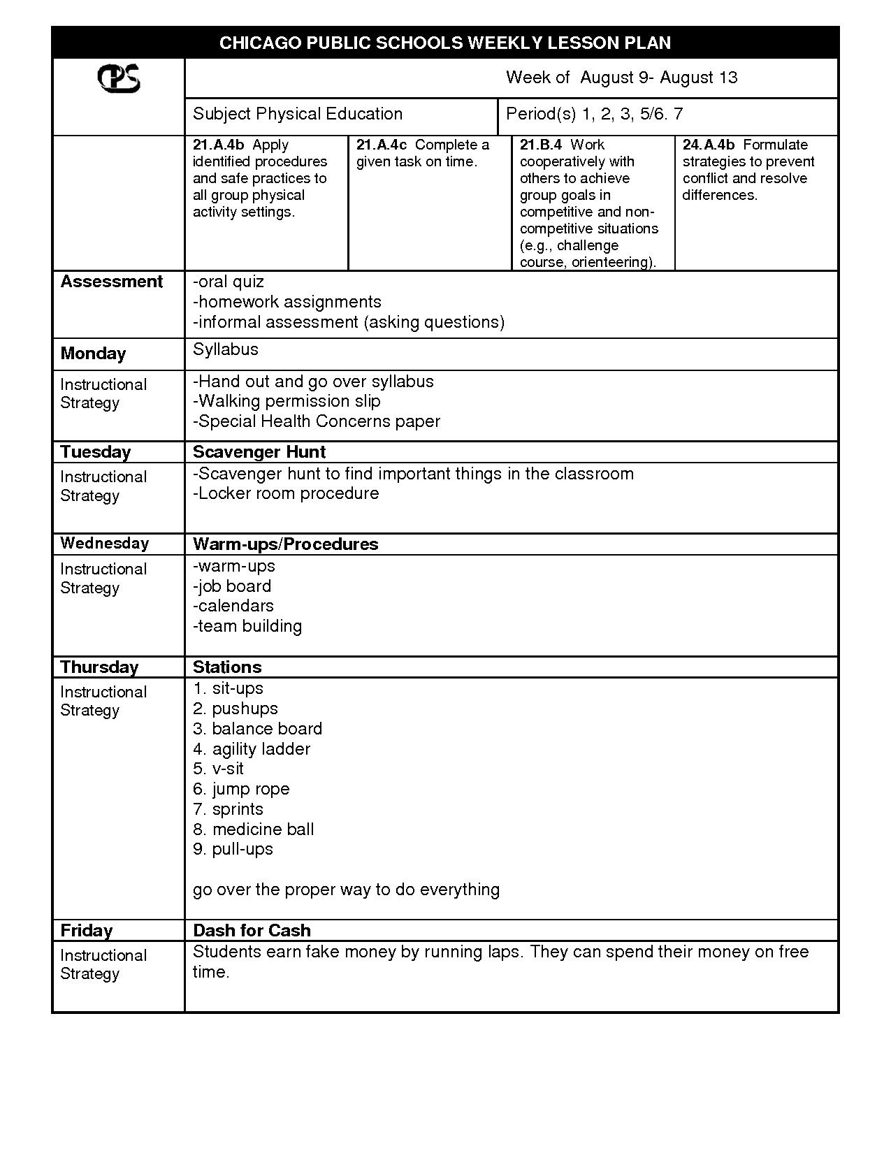 Physical Education Lesson Plans Education Lesson Plans Physical