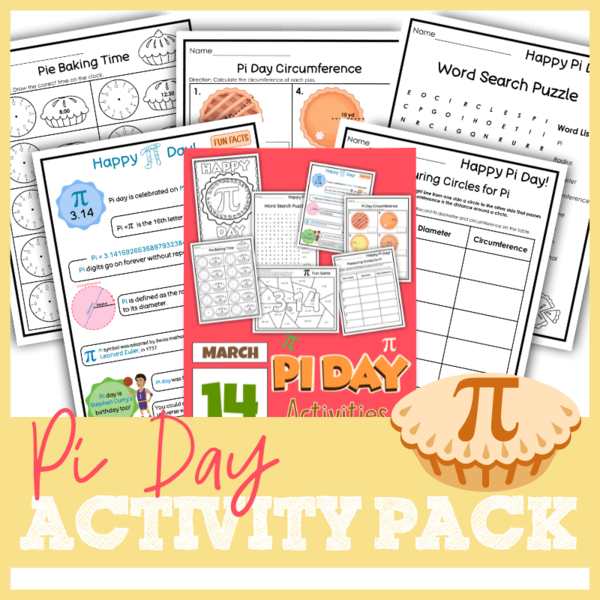 Pi Day Activities FREE Pi Day Printable Pack Printables Free Kids 