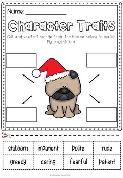 Pig The Elf Character Trait Activities Christmas Book Companion