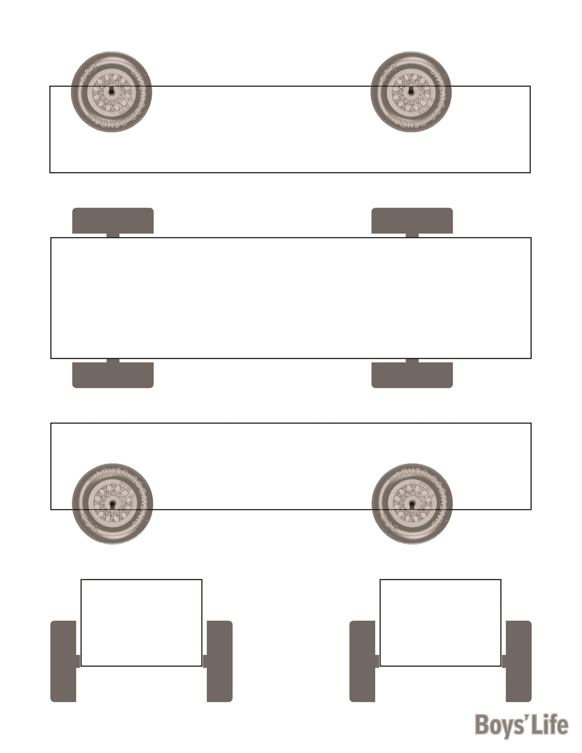 Pinewood Derby Template Printable