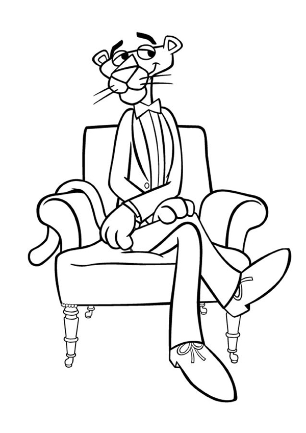 Pink Panther Hq Coloring Page Panther Pantera Mikes Sd Avision Is15 Usb 