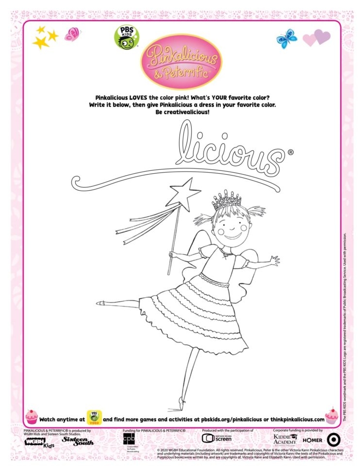Pinkalicious Coloring Page Kids Coloring PBS KIDS For Parents