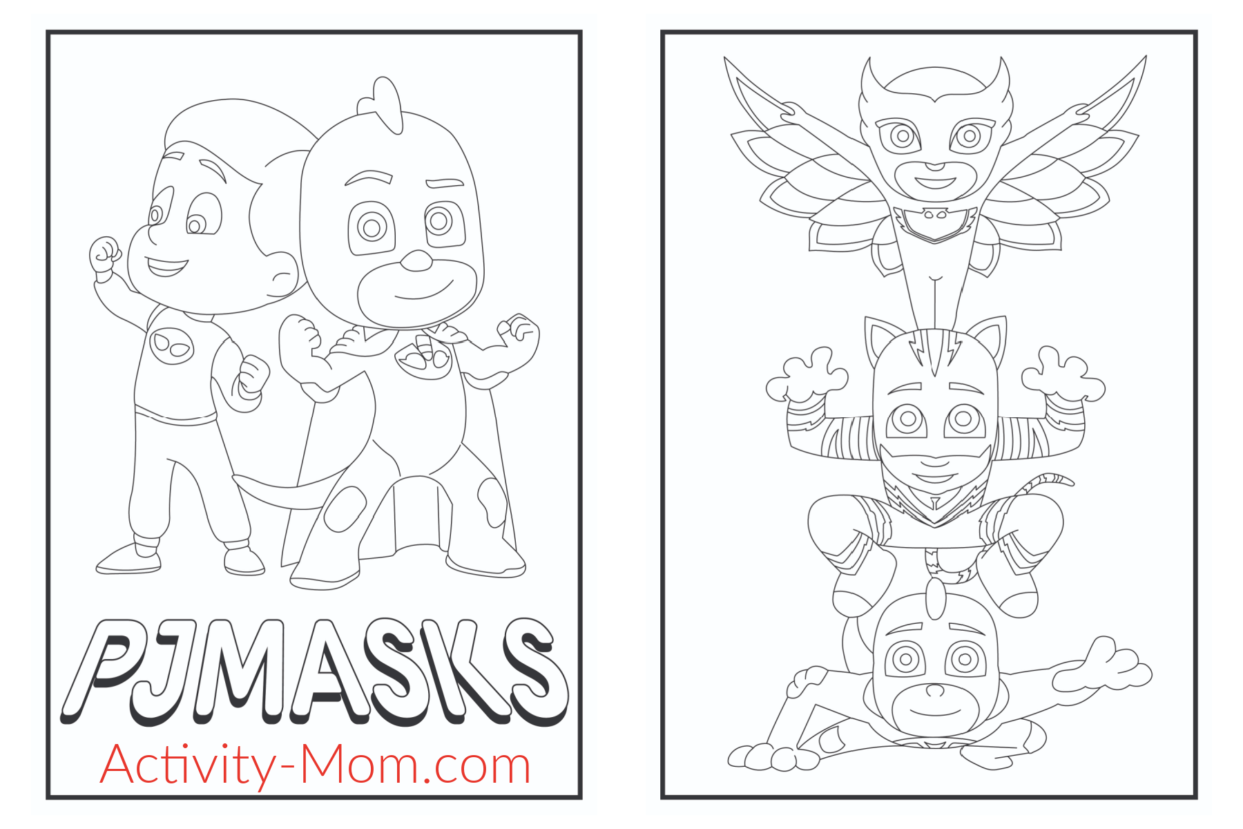 Pj Mask Cartoon Coloring Pages Coloring Pages Vrogue co