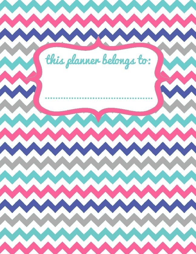 planner cover designs printable