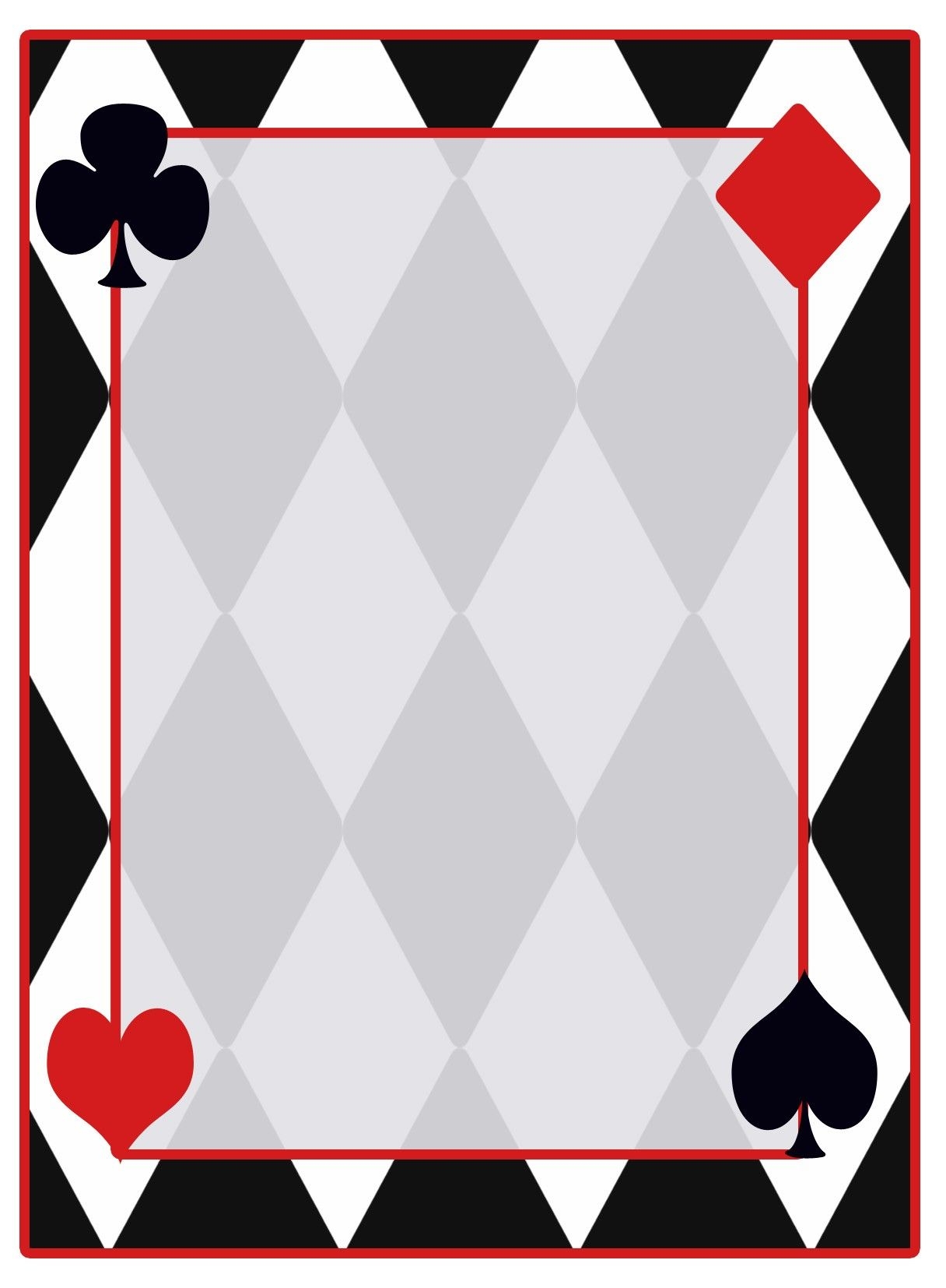 Playing Card Templates Free Printable Guyenne Classic Deck Of Playing 