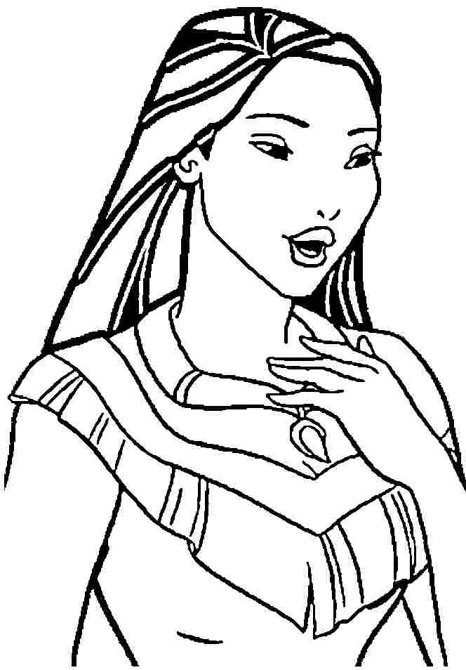 Pocahontas Printable Coloring Pages Coloring Home