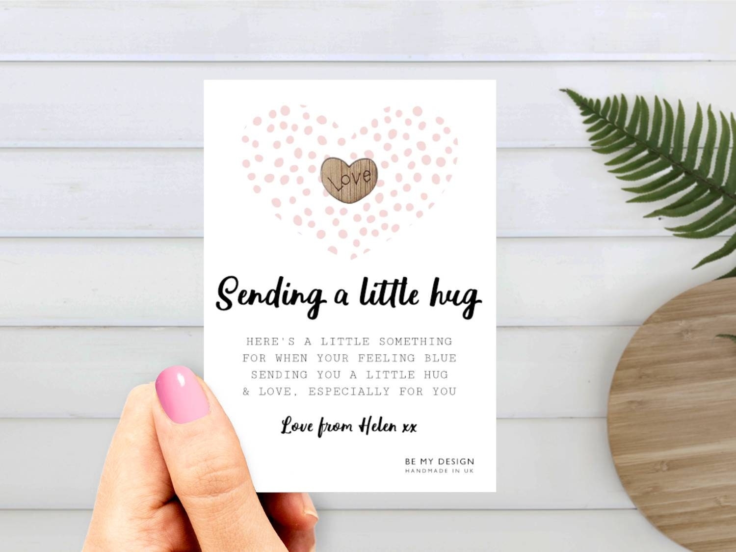 Pocket Hug Card Template Free Printable
