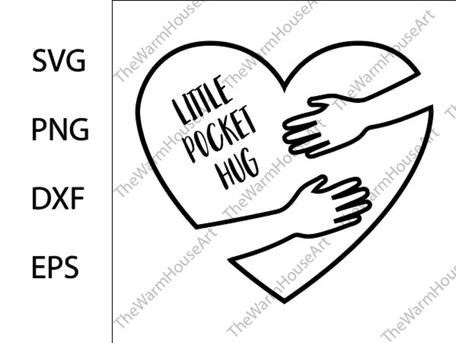 pocket hug card template free printable