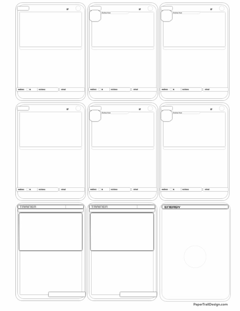 pokemon card printable template