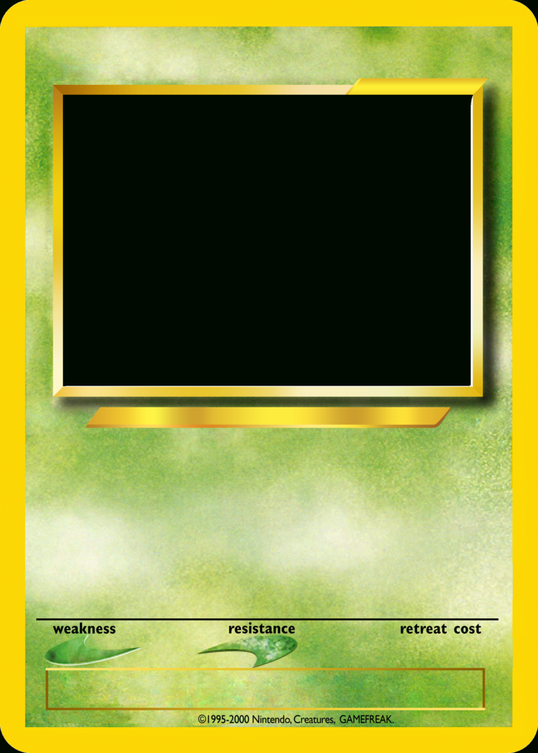 Pokemon Card Template Printable