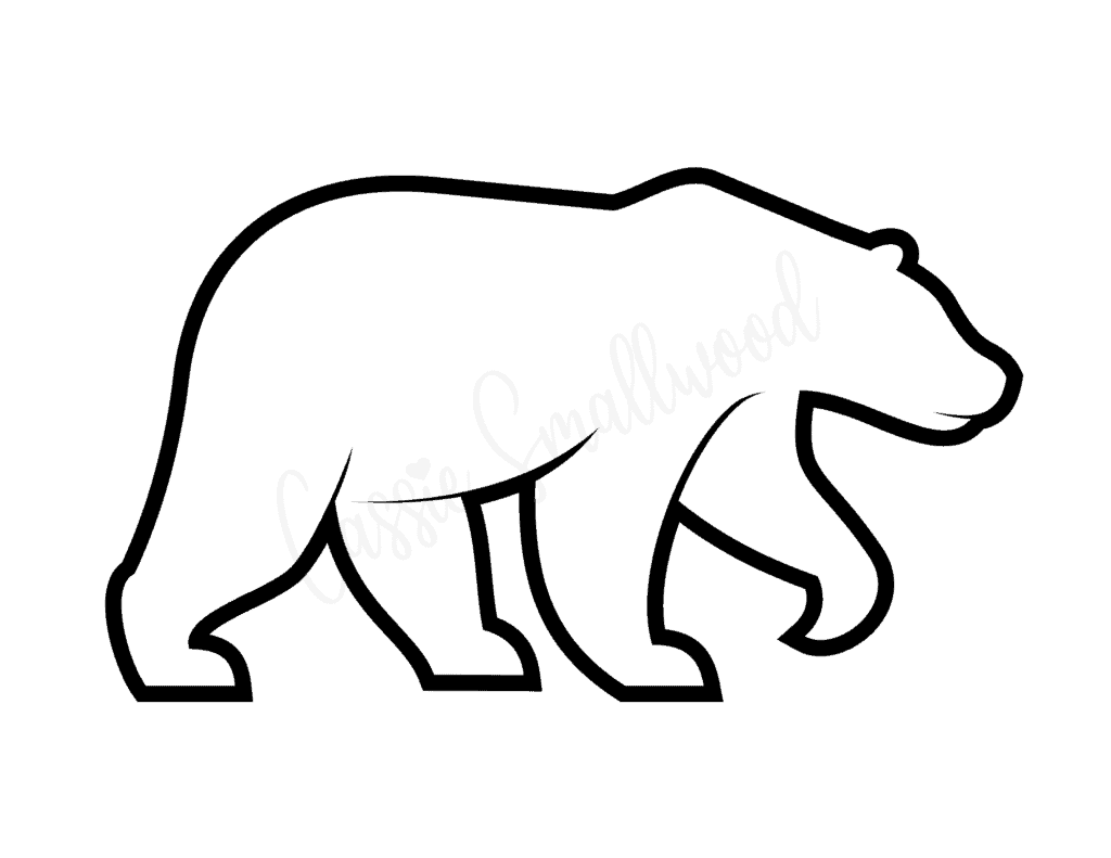 Polar Bear Template Printable Printable Word Searches Vrogue co