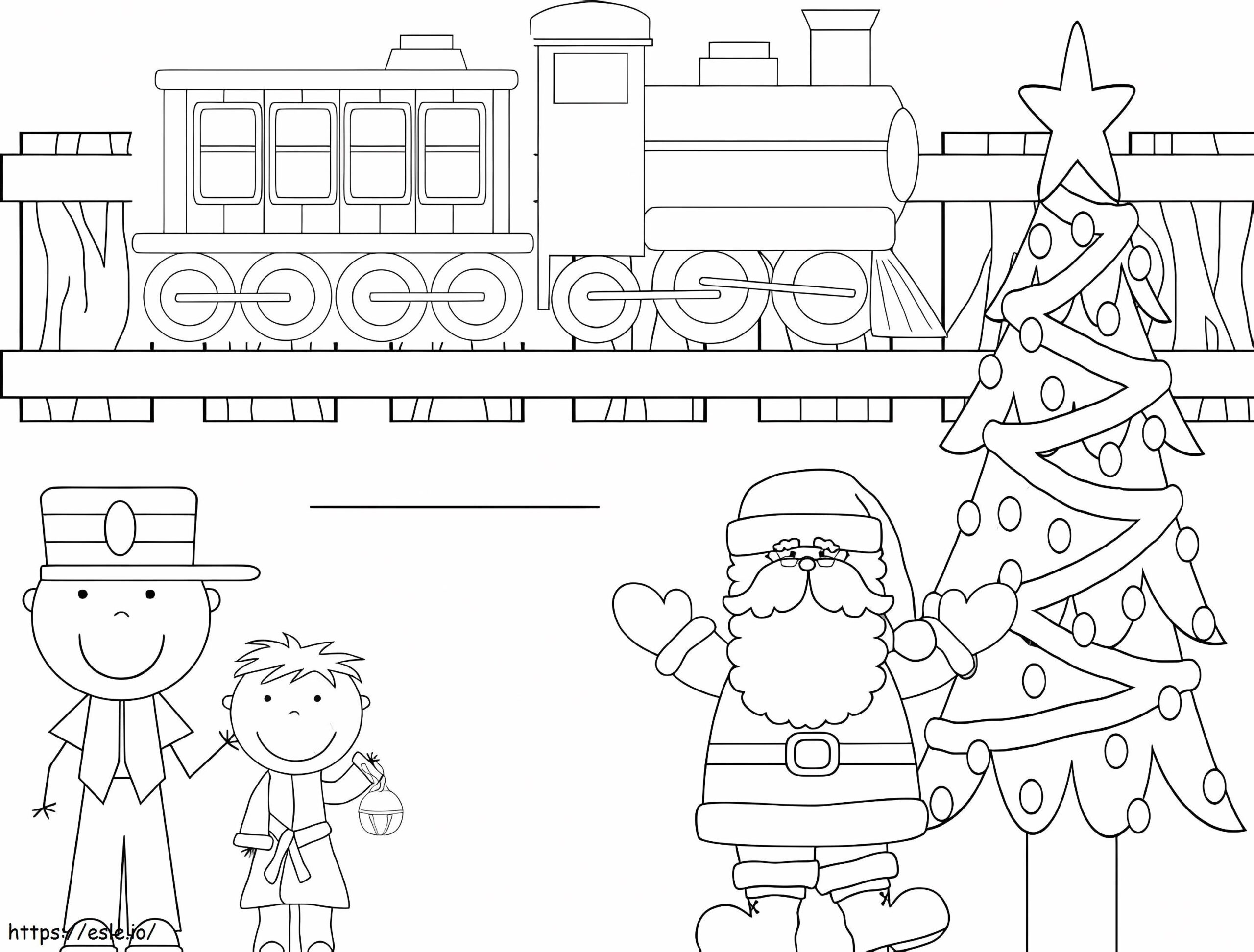 Polar Express Free Printable Coloring Page