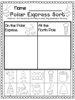 Polar Express Printable Activities For Kids