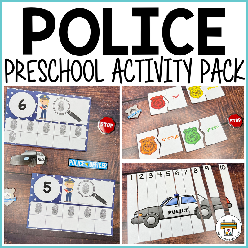 Police Preschool Activity Pack Pre K Printable Fun Vrogue co