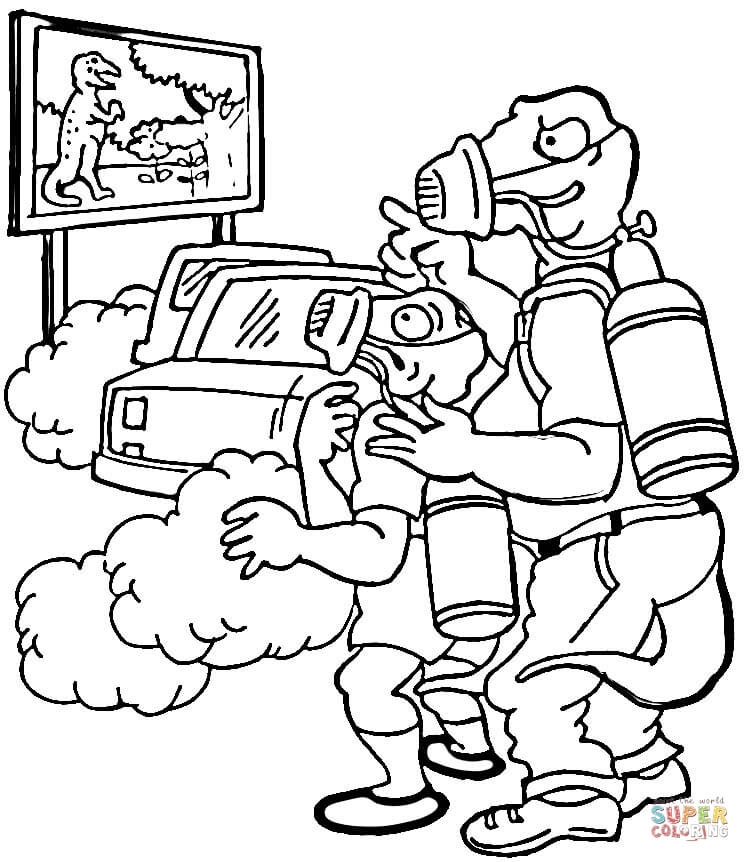 Pollution Coloring Pages Coloring Home