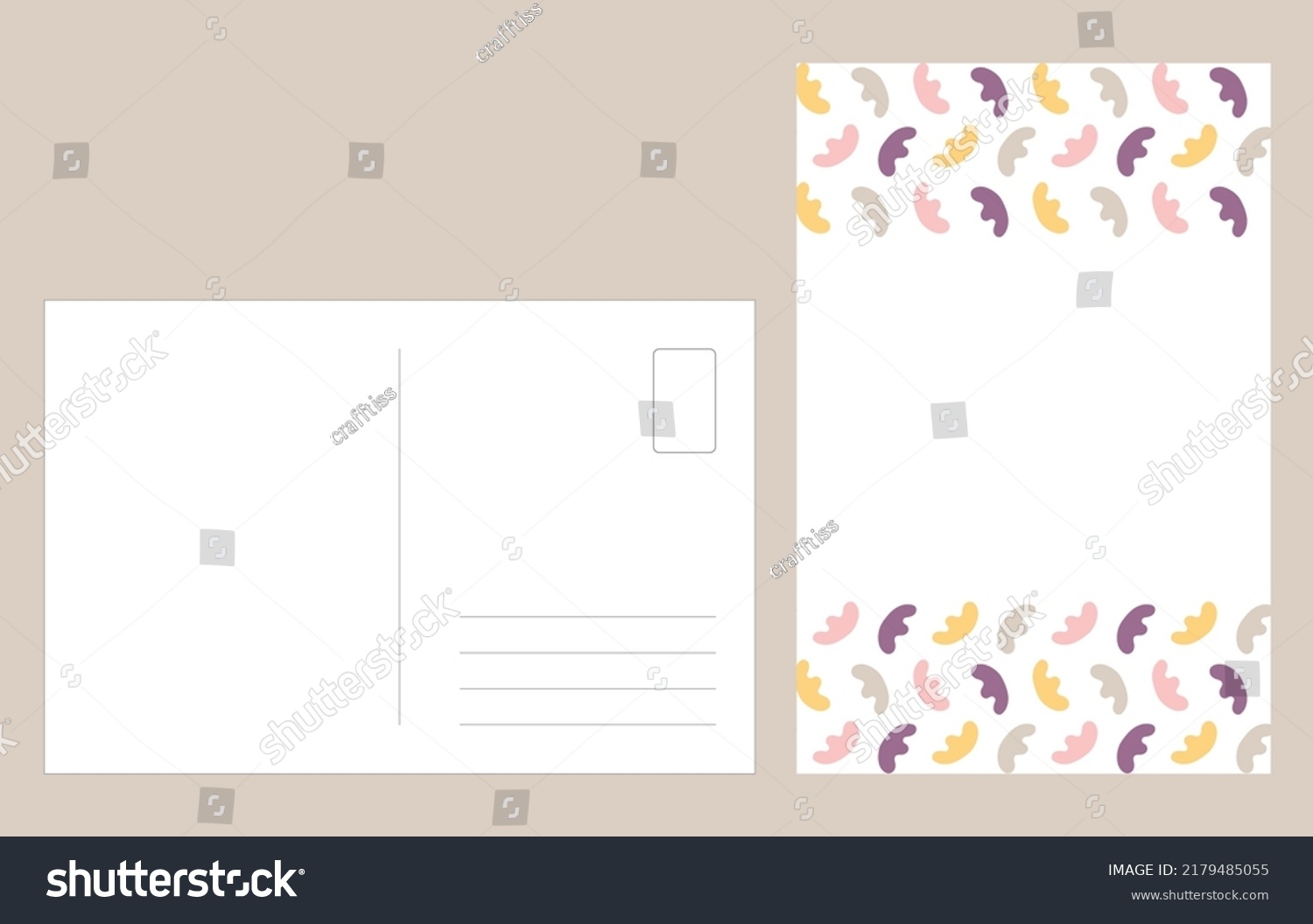 Post Card Template Printable Thank You Fancy Royalty Free Stock 