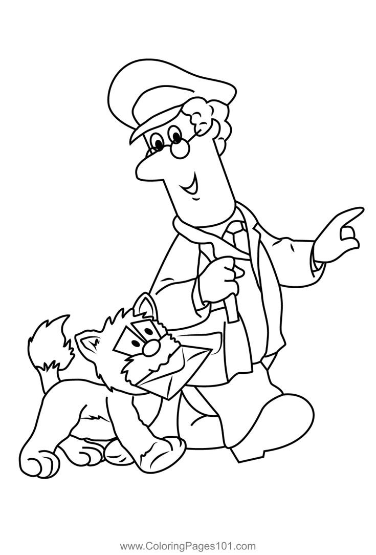 Postman Pat And Jess Coloring Page Colouring Pages Printable Coloring 
