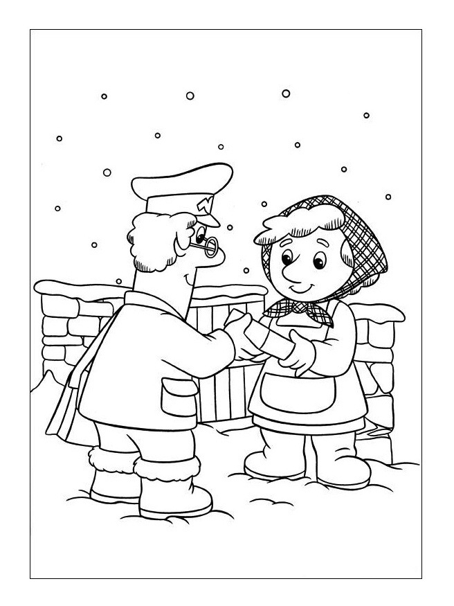 Postman Pat Coloring Pages 4 Coloringkids