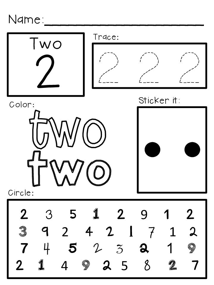 Pre K Free Printable Math Worksheets