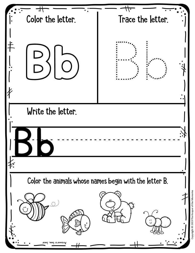 printable activities for pre k
