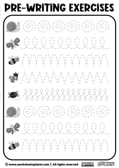 Pre Writing Worksheets Free Printables Pdf
