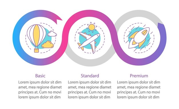 Premium Vector Business Programs Tariff Plans Vector Infographic Template
