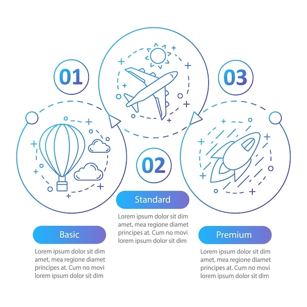 Premium Vector Business Programs Tariff Plans Vector Infographic Template