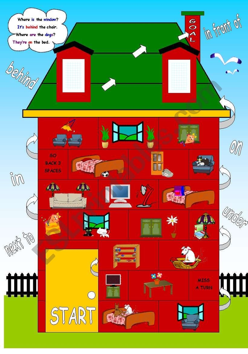 prepositions printable activity