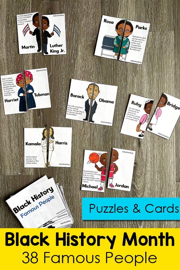 Preschool Black History Month Printable Activities Printable