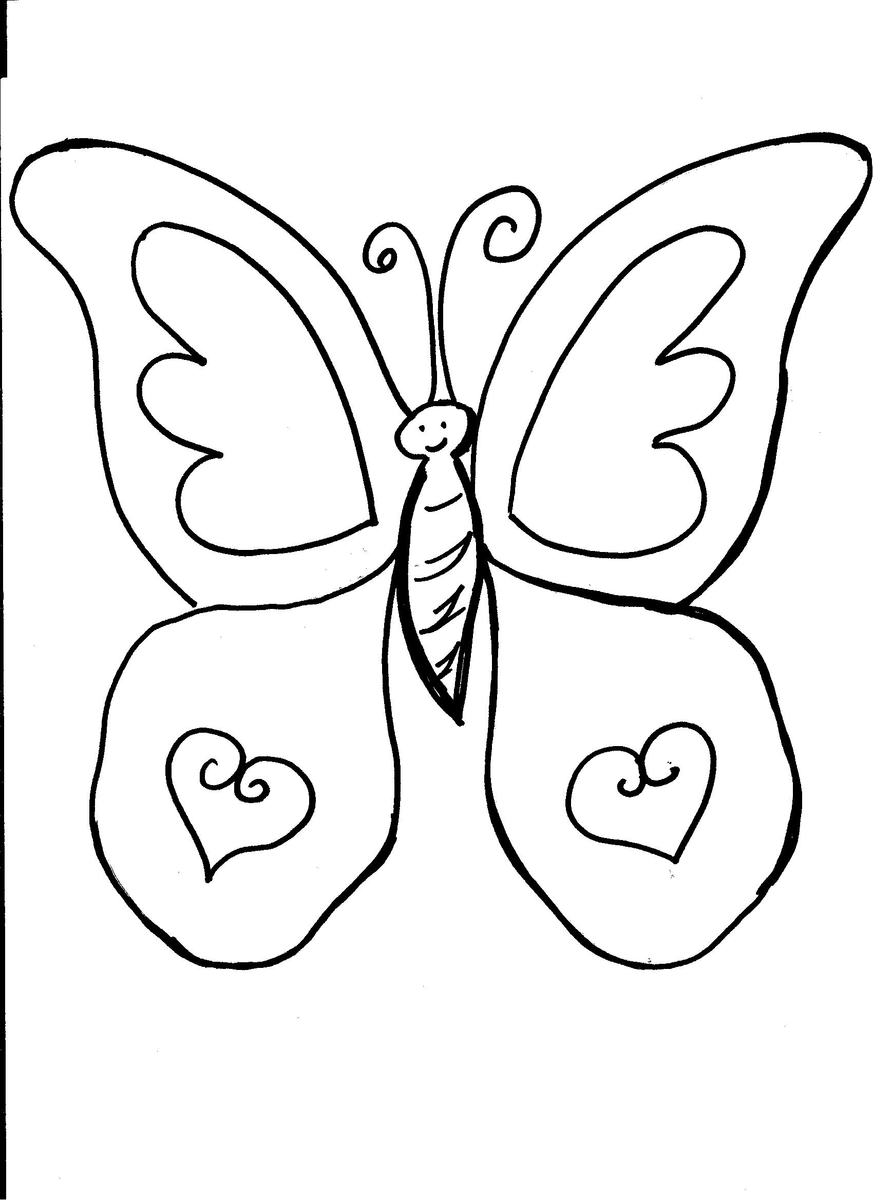 printable butterfly pictures to color