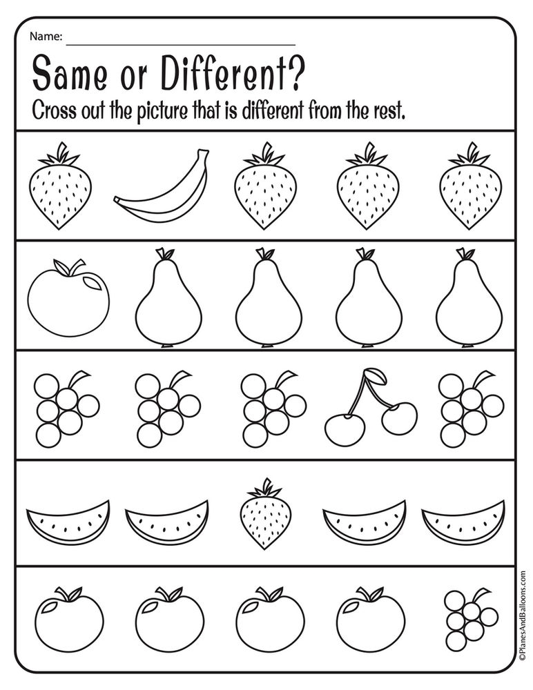 preschool activity pages printable