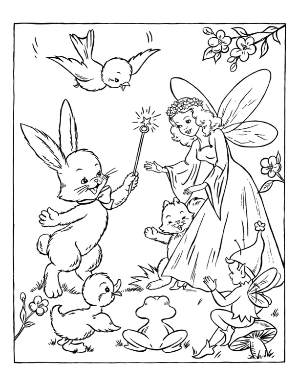 printable coloring pictures of fairies