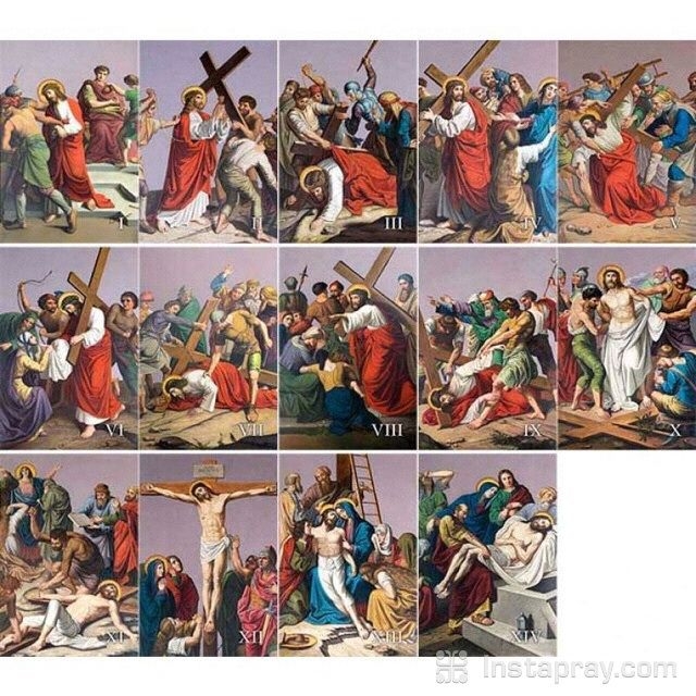 Printable 14 Stations Of The Cross Pictures And Prayers Printable 