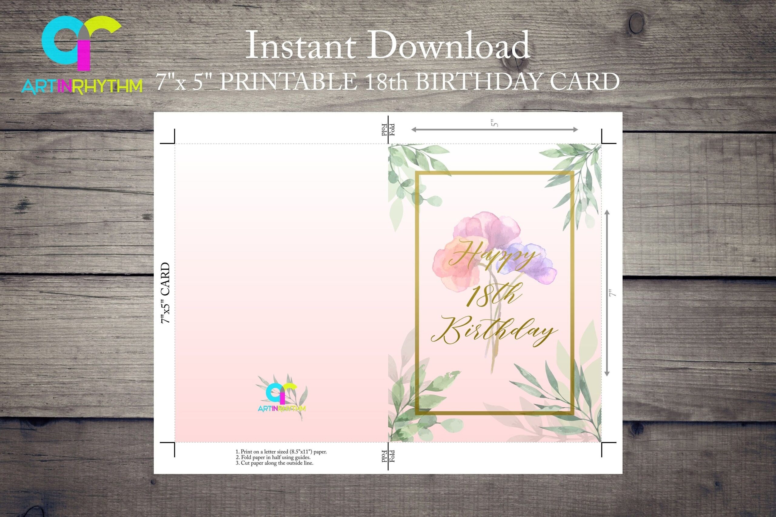 Printable 18th Birthday Card Template Printable Templates Free