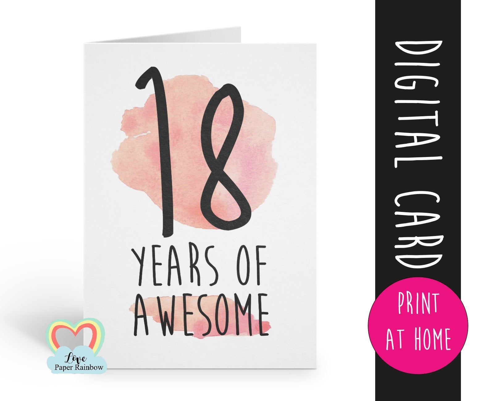 printable 18th birthday card template